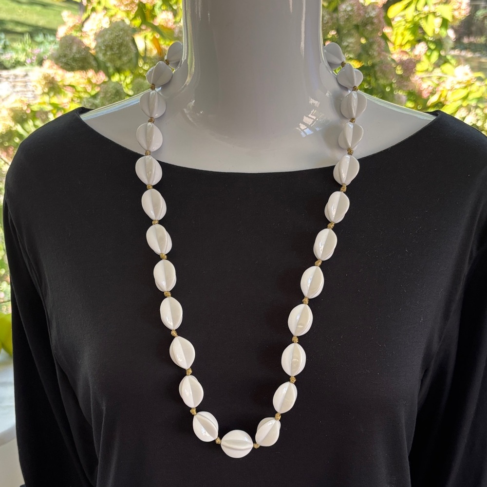 Vintage Napier White & Gold Necklace